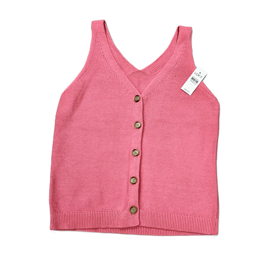 Sweater Short Sleeve By Loft In Pink, Size: S