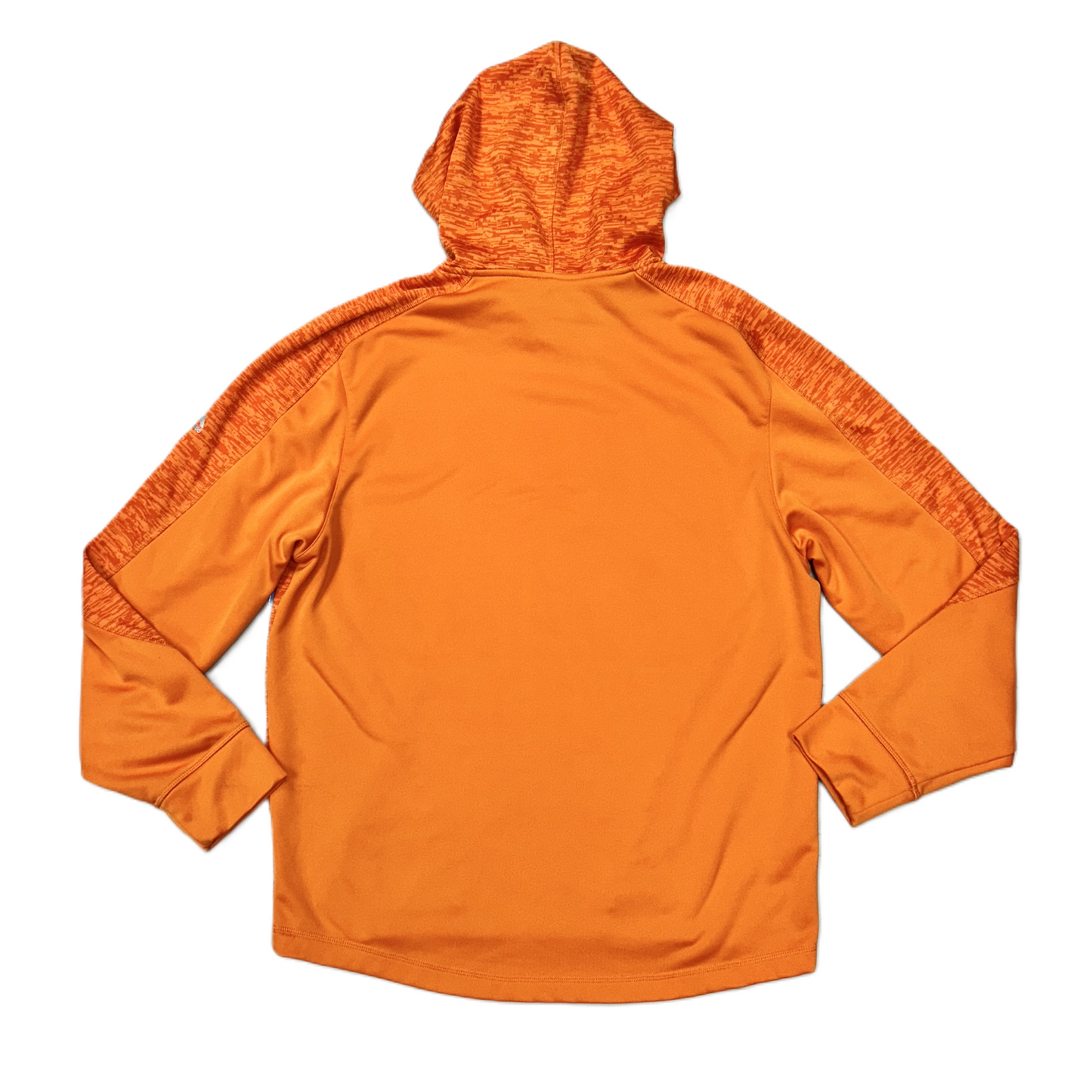 Athletic Sweatshirt Hoodie By Majestic In Orange, Size: L