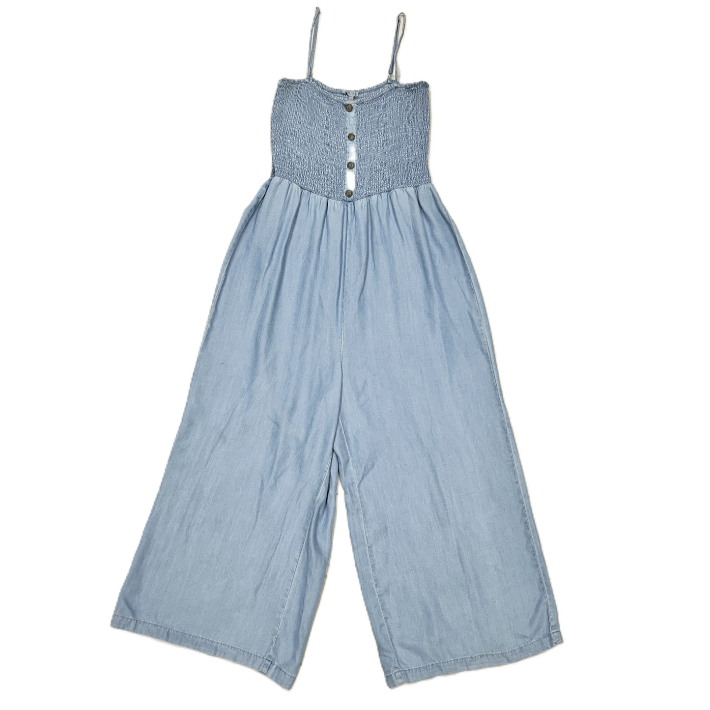 Jumpsuit By Love Tree In Blue Denim, Size: L