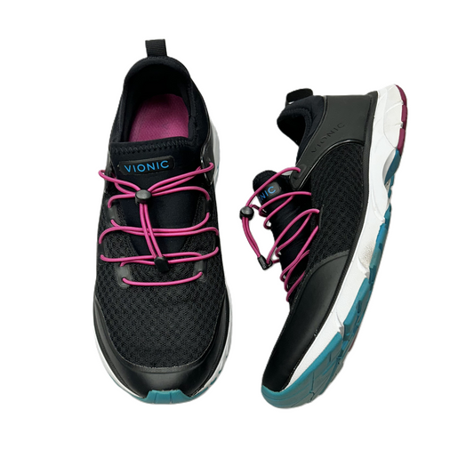 Shoes Athletic By Vionic In Black & Pink, Size: 8