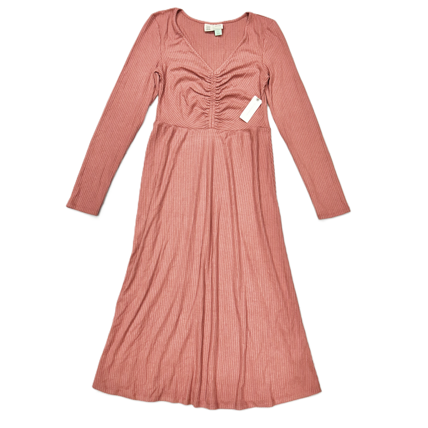 Dress Casual Midi By Saturday/sunday In Pink, Size: Xs