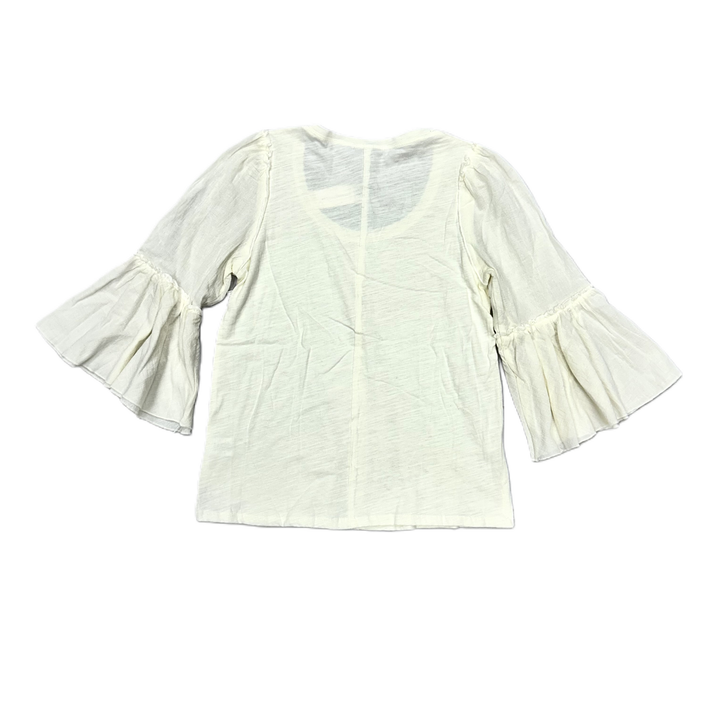 Top 3/4 Sleeve By Bordeaux In Cream, Size: Xs