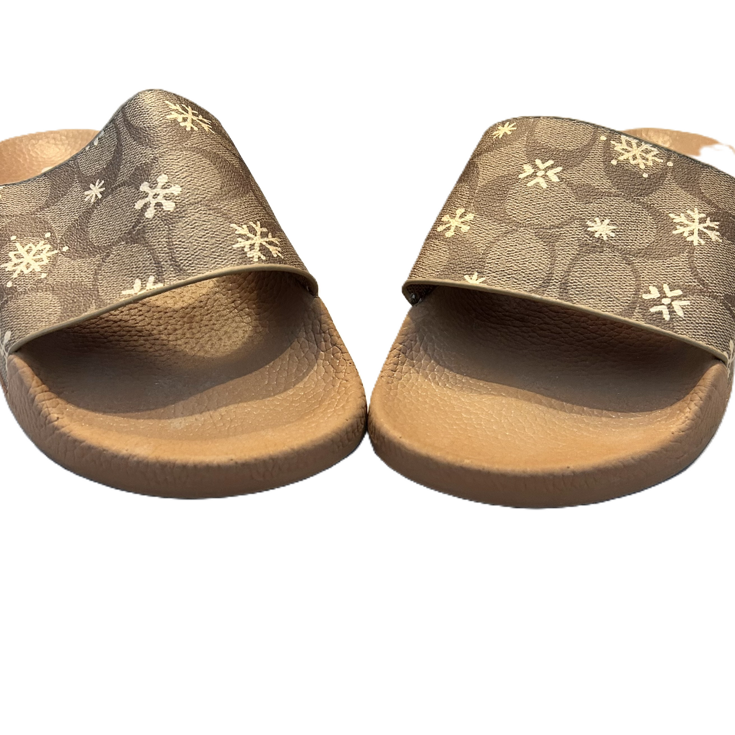 Sandals Designer By Coach In Tan, Size: 8