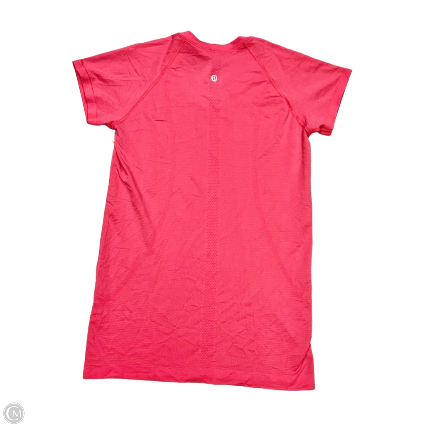 Athletic Top Short Sleeve By Lululemon In Pink, Size: M