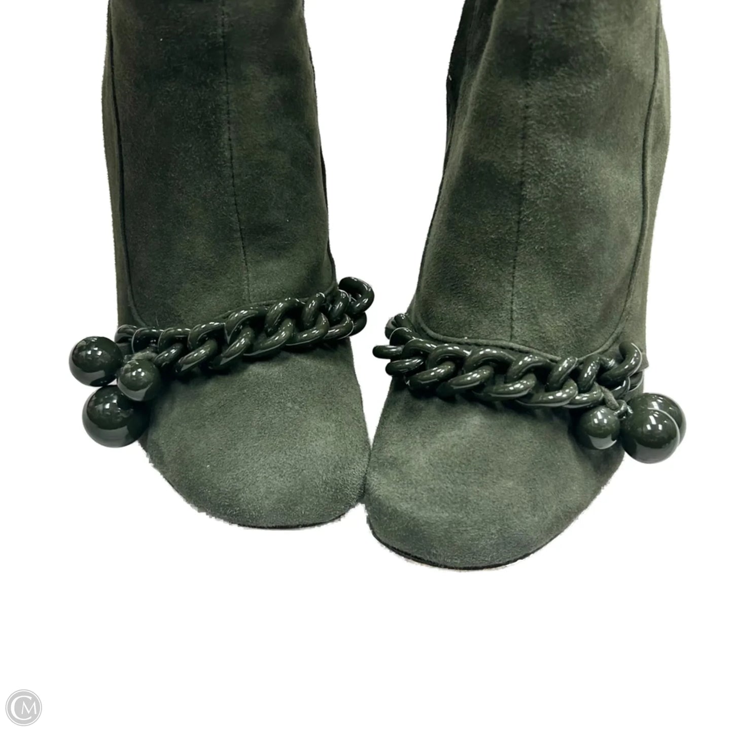 Boots Designer By Tory Burch In Green, Size: 5