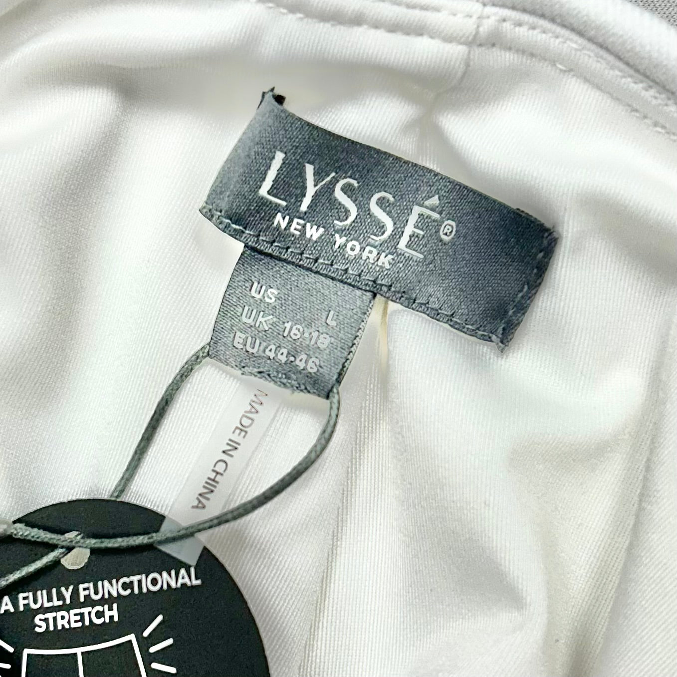 Jeans Flared By Lysse In White Denim, Size: L