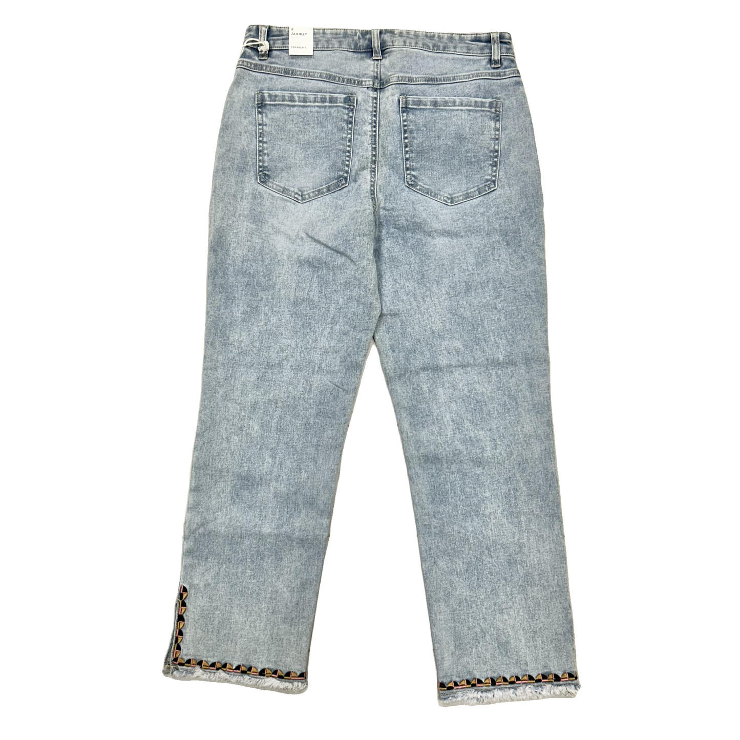 Jeans Straight By Tribal In Blue Denim, Size: 8