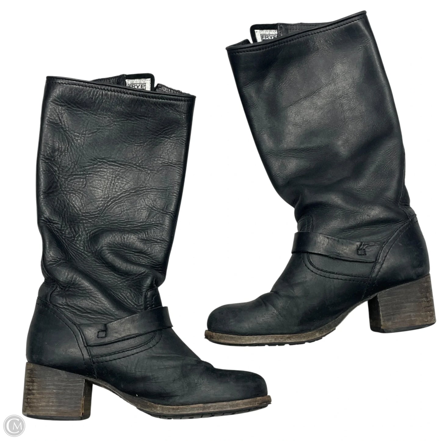 Boots Designer By Frye In Black, Size: 8.5