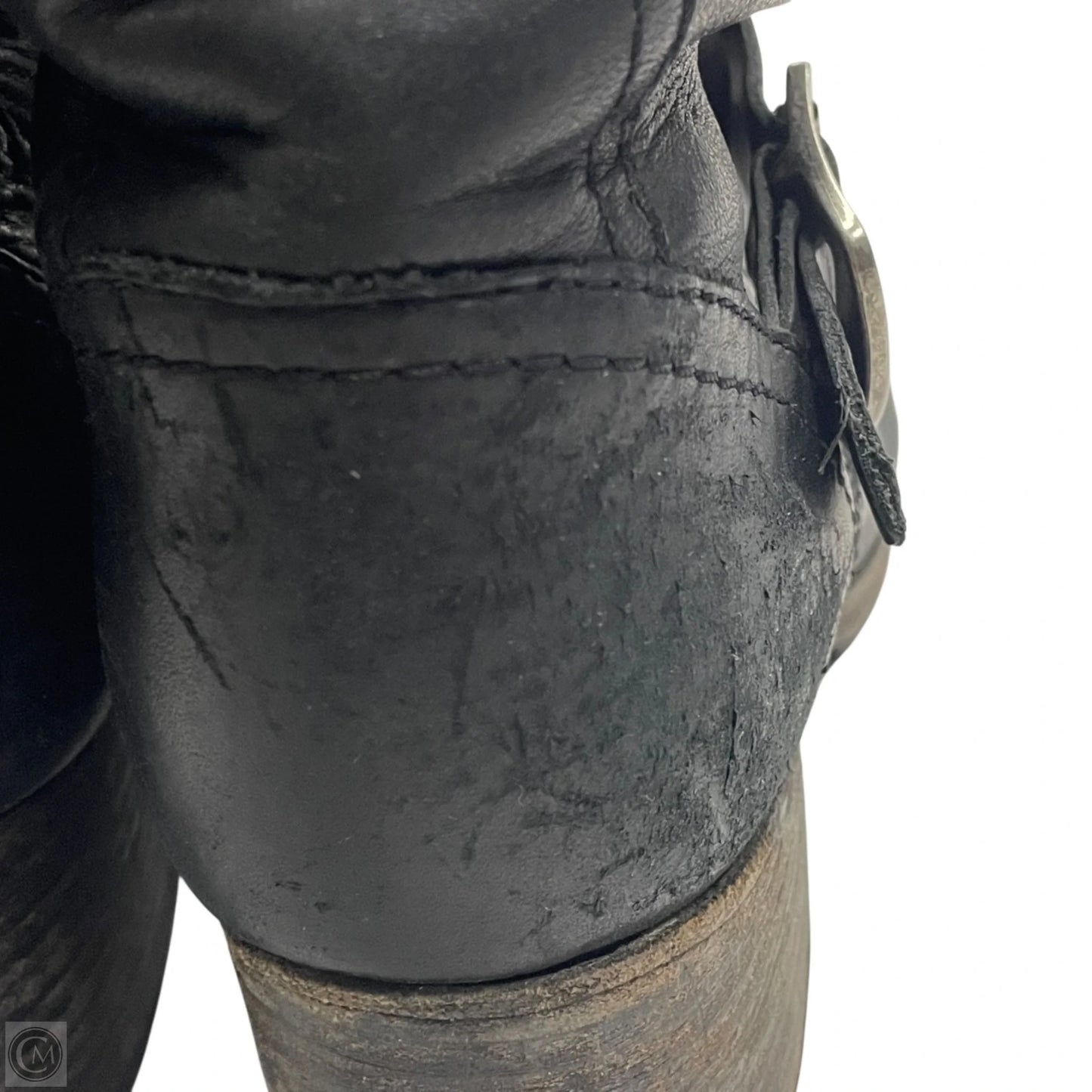Boots Designer By Frye In Black, Size: 8.5