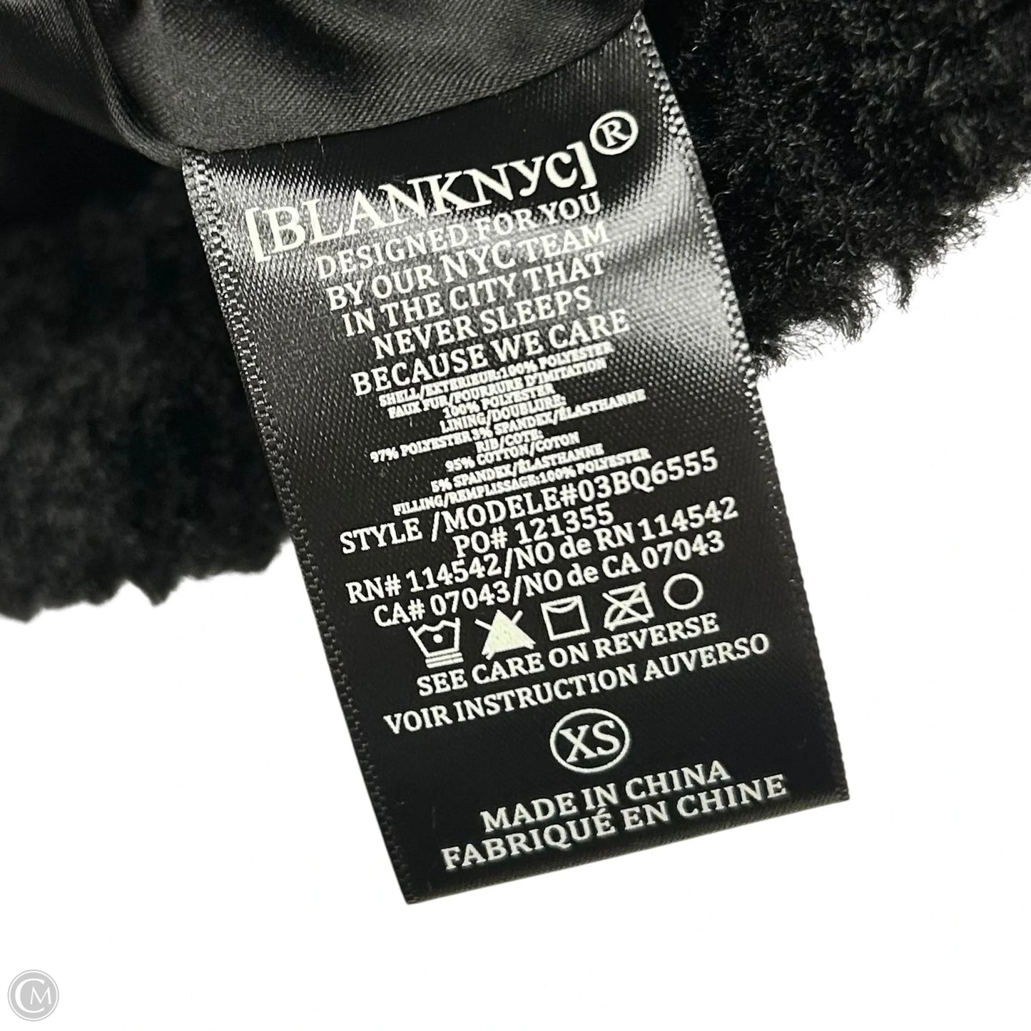 Jacket Faux Fur & Sherpa By Blanknyc In Black, Size: Xs