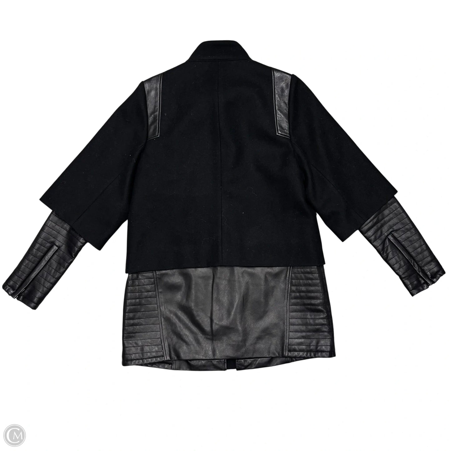 Coat Peacoat By Badgley Mischka In Black, Size: M