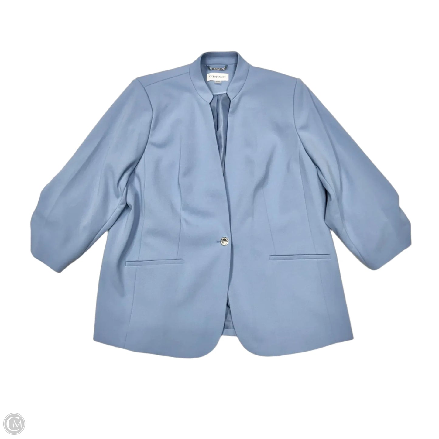 Blazer By Calvin Klein In Blue, Size: 2x