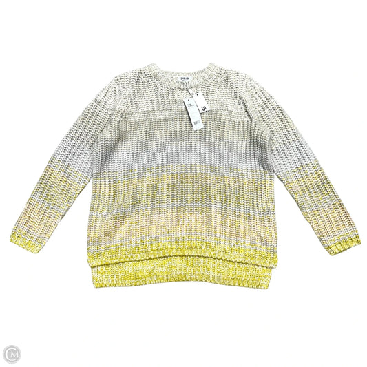 Sweater By 525 In Grey & Yellow, Size: S