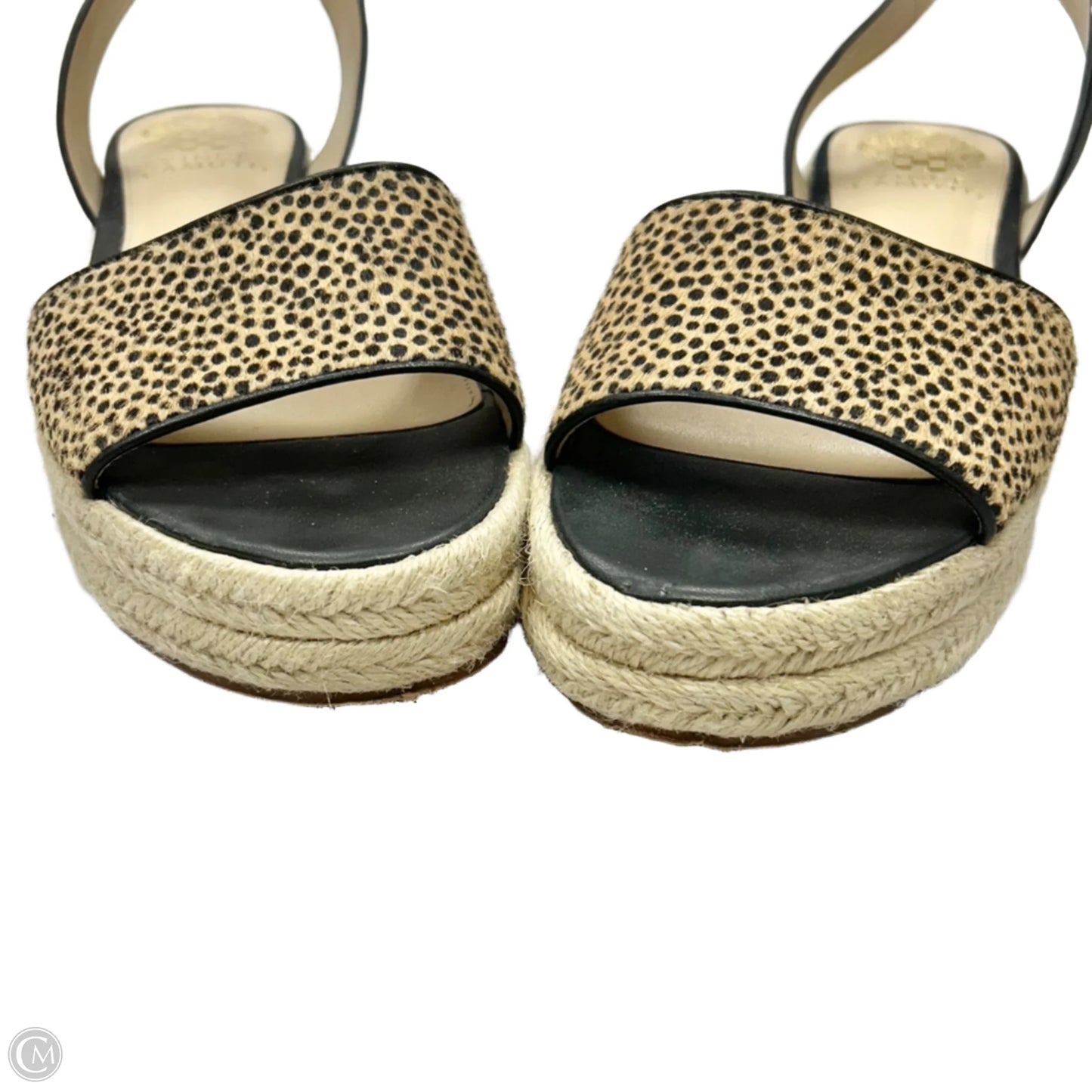 Sandals Flats By Vince Camuto In Leopard Print, Size: 8