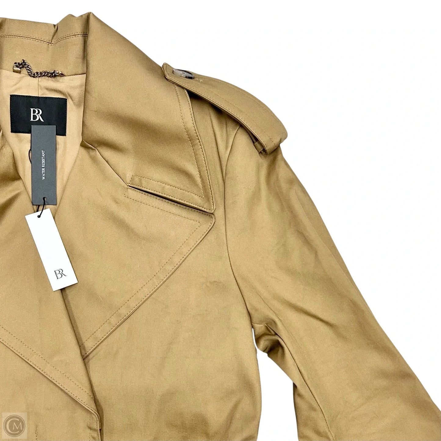 Coat Trench Coat By Banana Republic In Tan, Size: M