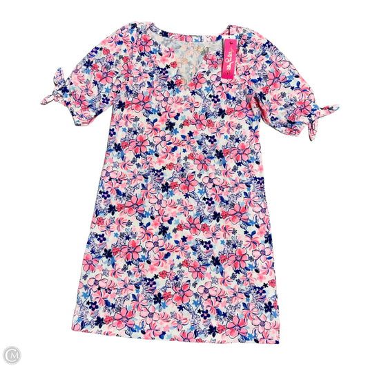 Dress Designer By Lilly Pulitzer In Pink & White, Size: M