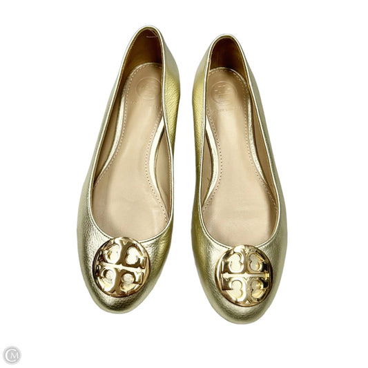 Shoes Designer By Tory Burch In Gold, Size: 6.5