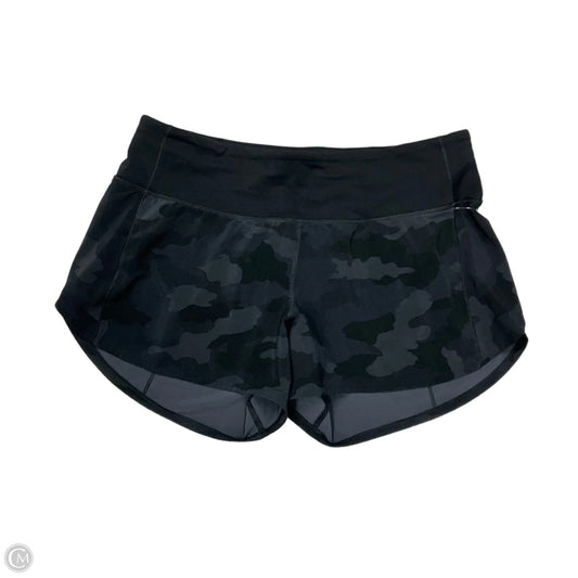 Athletic Shorts By Lululemon In Camouflage Print, Size: Mt