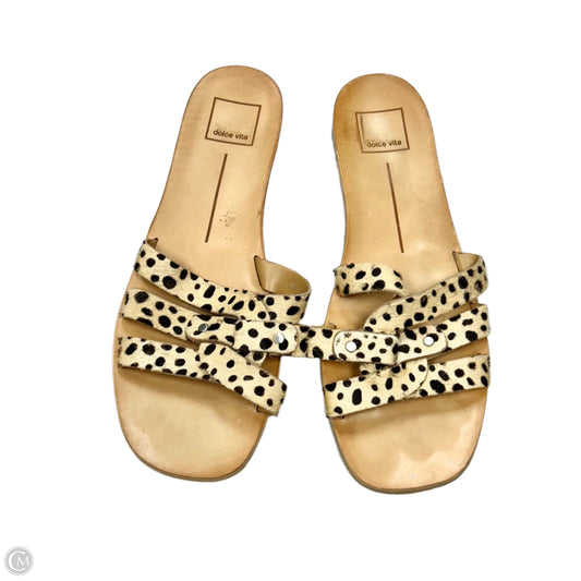 Sandals Flats By Dolce Vita In Leopard Print, Size: 8