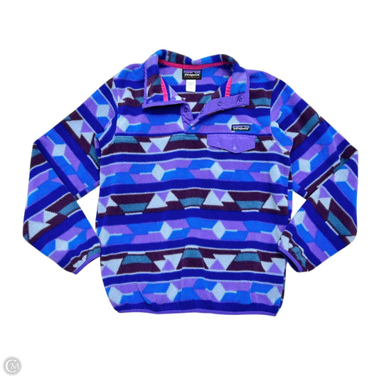 Athletic Fleece By Patagonia In Blue & Purple, Size: M