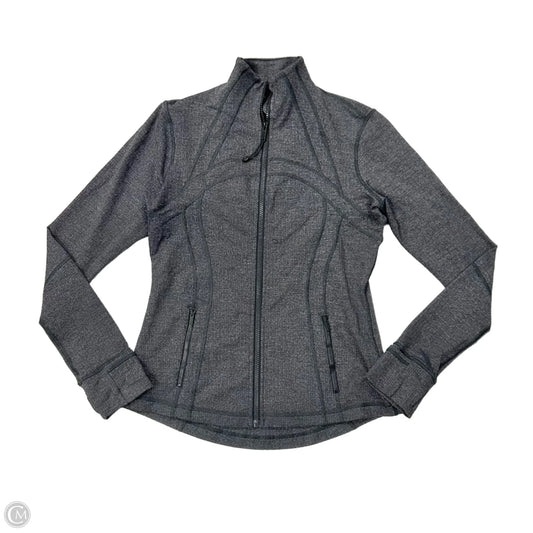 Athletic Jacket By Lululemon In Grey, Size: M
