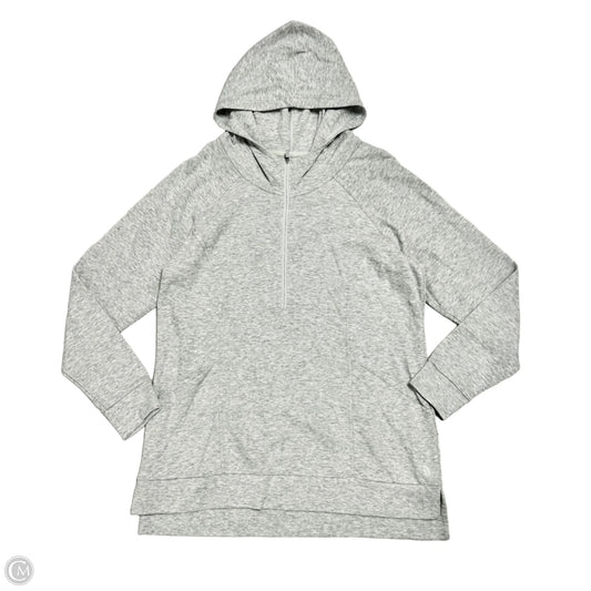 Athletic Sweatshirt Hoodie By The North Face In Grey, Size: Xl