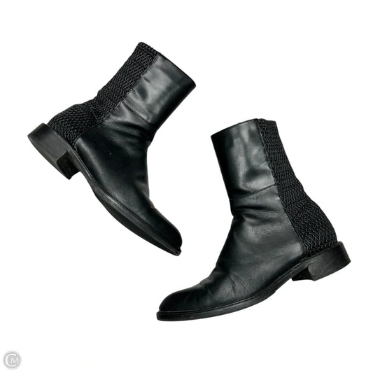 Boots Leather By Aquatalia In Black, Size: 8.5