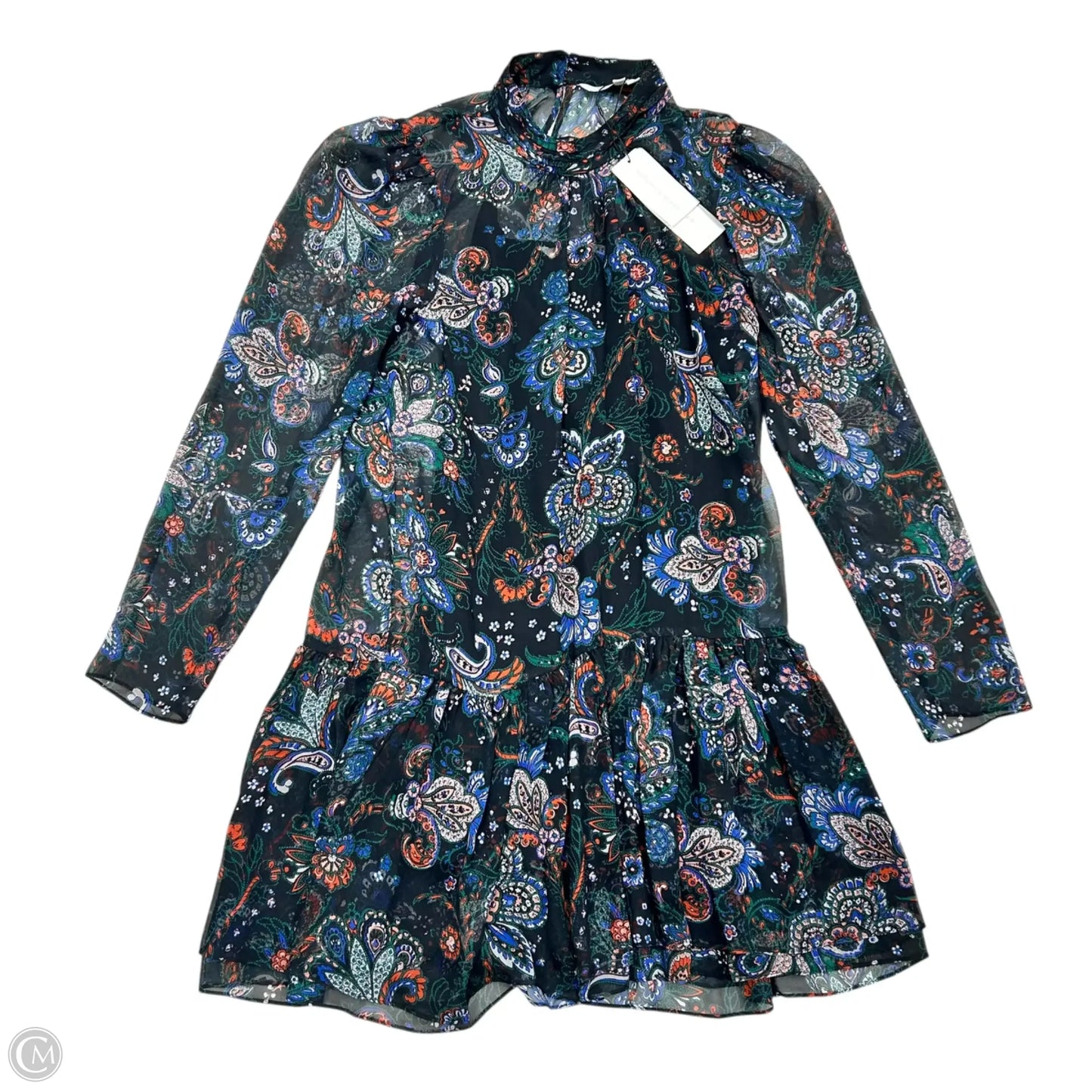 Dress Casual Short By Veronica Beard In Black & Blue, Size: M