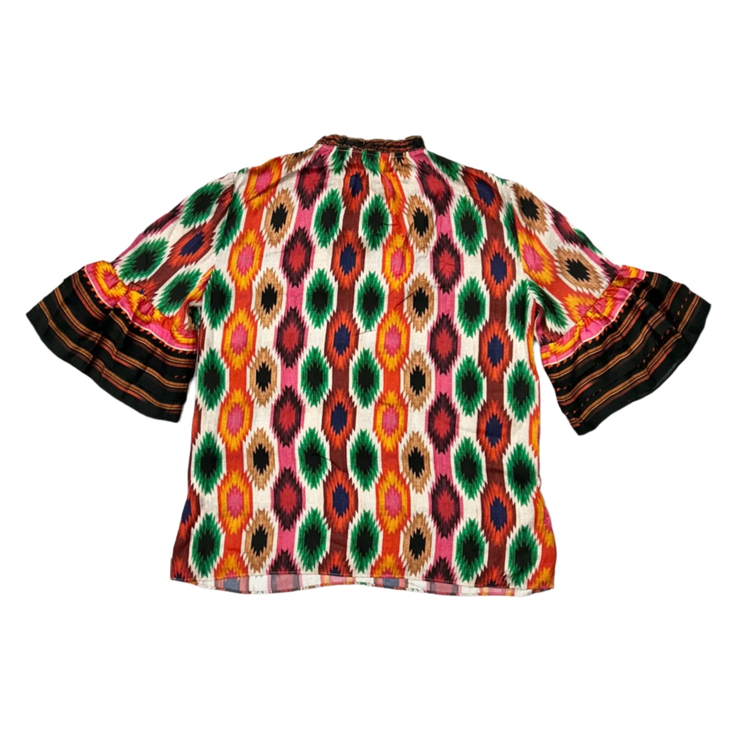 Top Short Sleeve Designer By Alice + Olivia In Multi-colored, Size: S