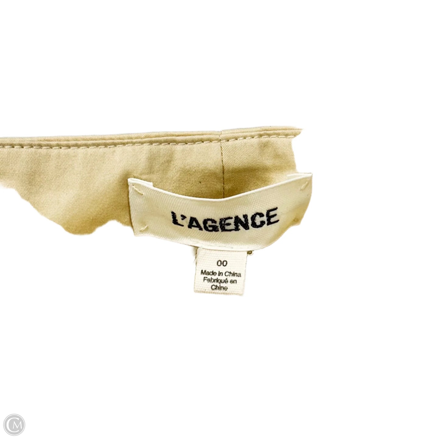 Pants Wide Leg By L Agence In Tan, Size: 00