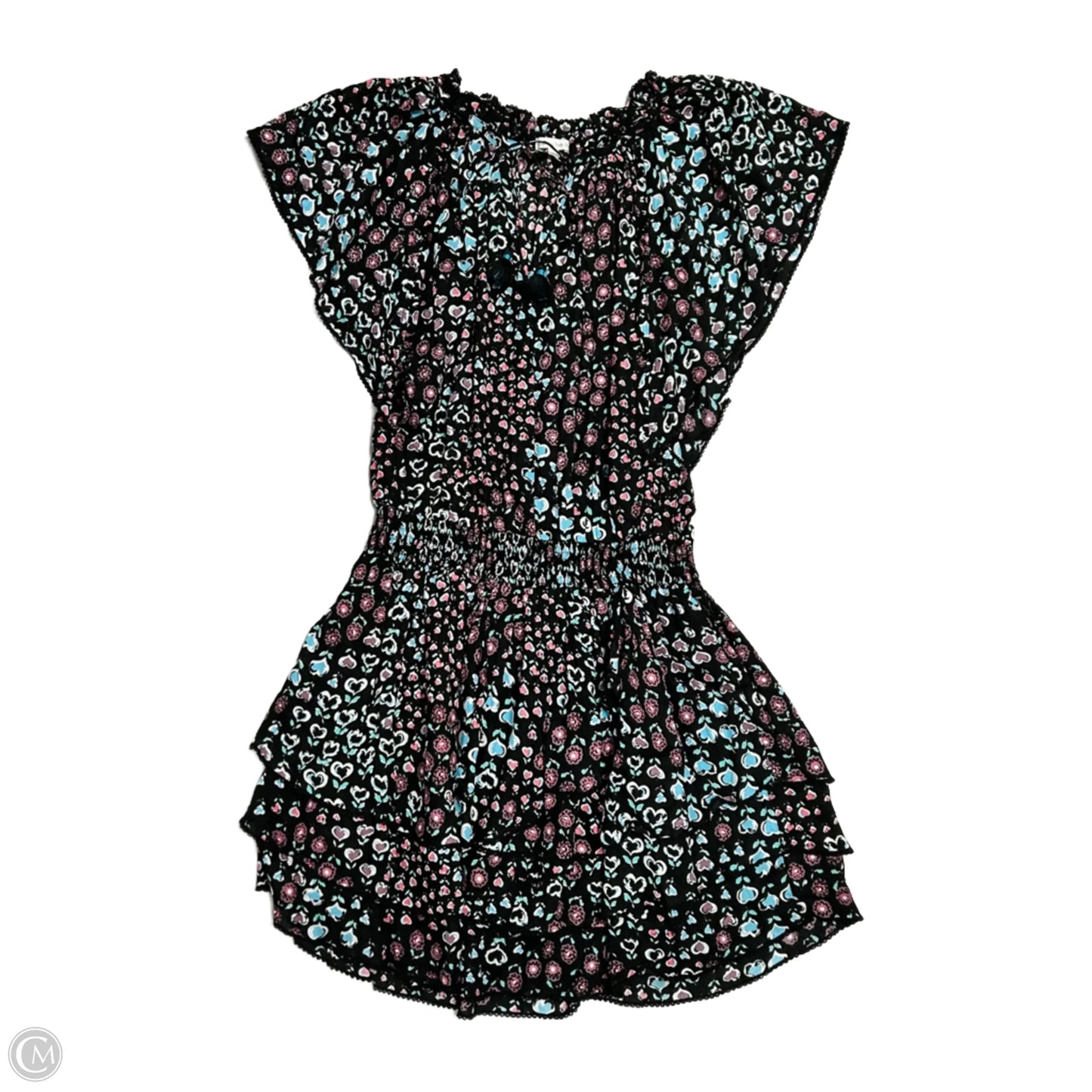 Dress Casual Short By Poupette St Barth In Black & Pink, Size: S
