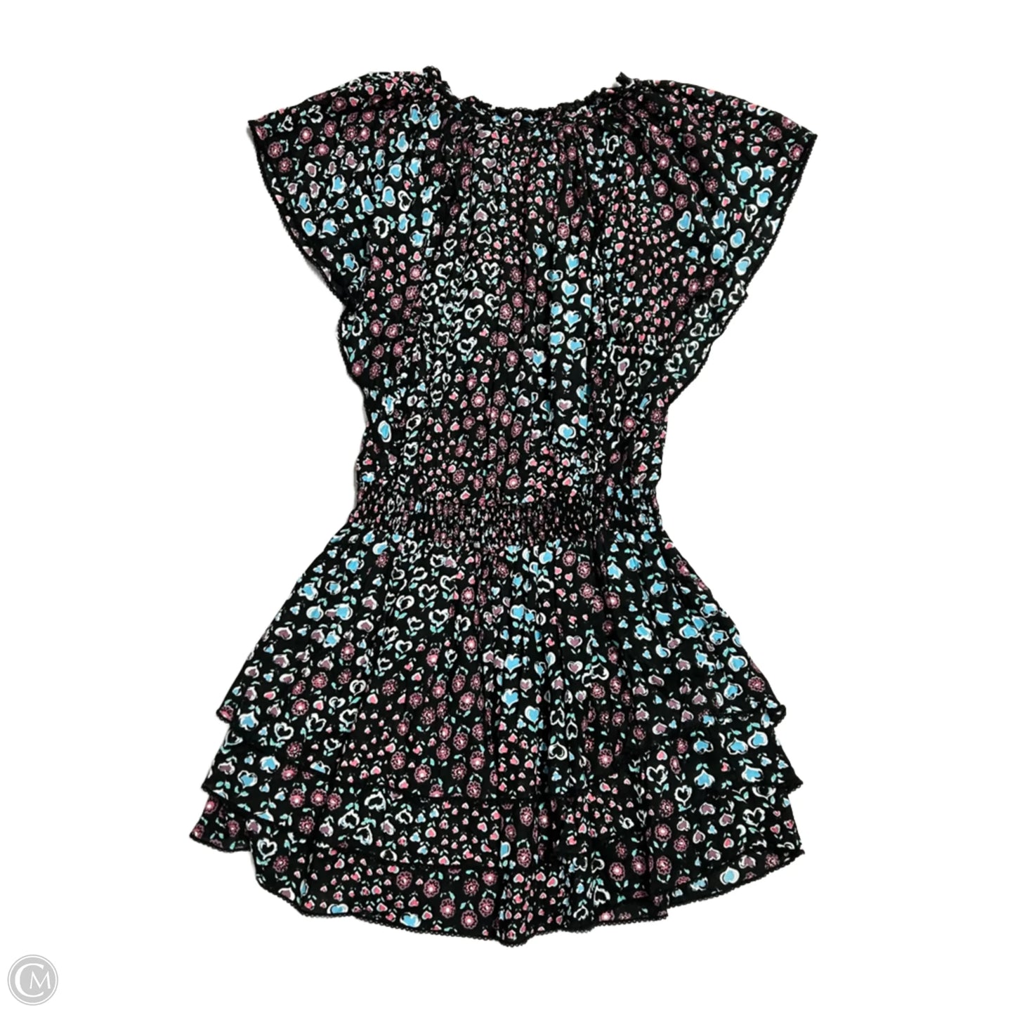 Dress Casual Short By Poupette St Barth In Black & Pink, Size: S