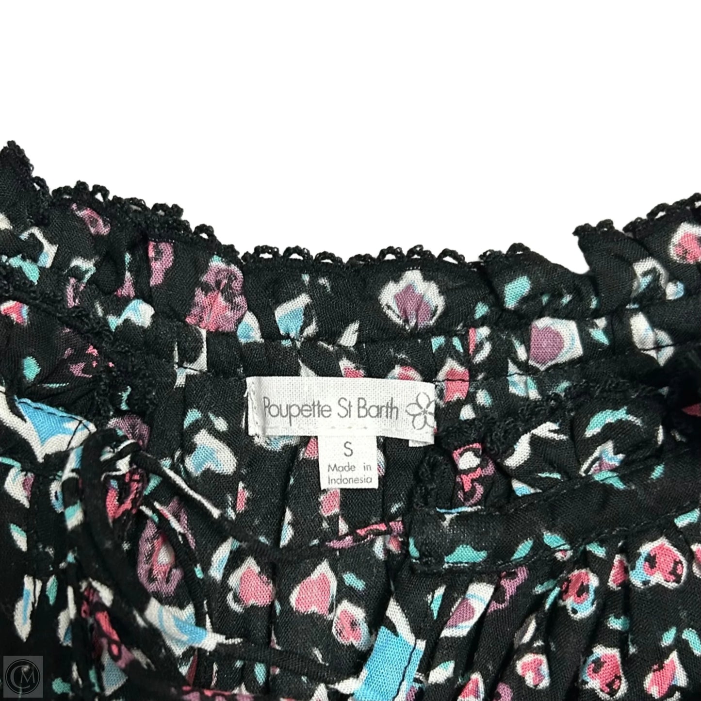 Dress Casual Short By Poupette St Barth In Black & Pink, Size: S
