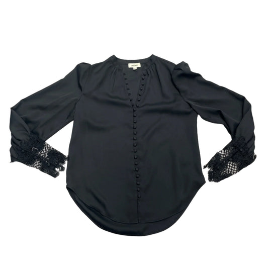 Top Long Sleeve By L Agence In Black, Size: Xs