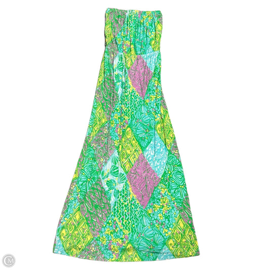 Dress Designer By Lilly Pulitzer In Blue & Green, Size: M
