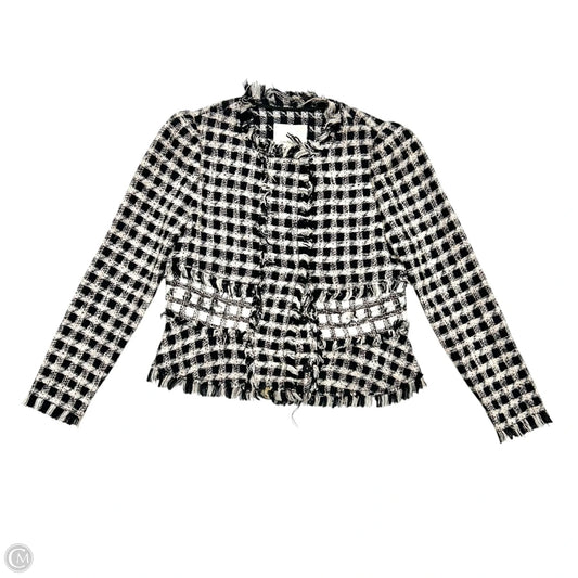 Blazer By Rebecca Taylor In Black & Pink, Size: Xs