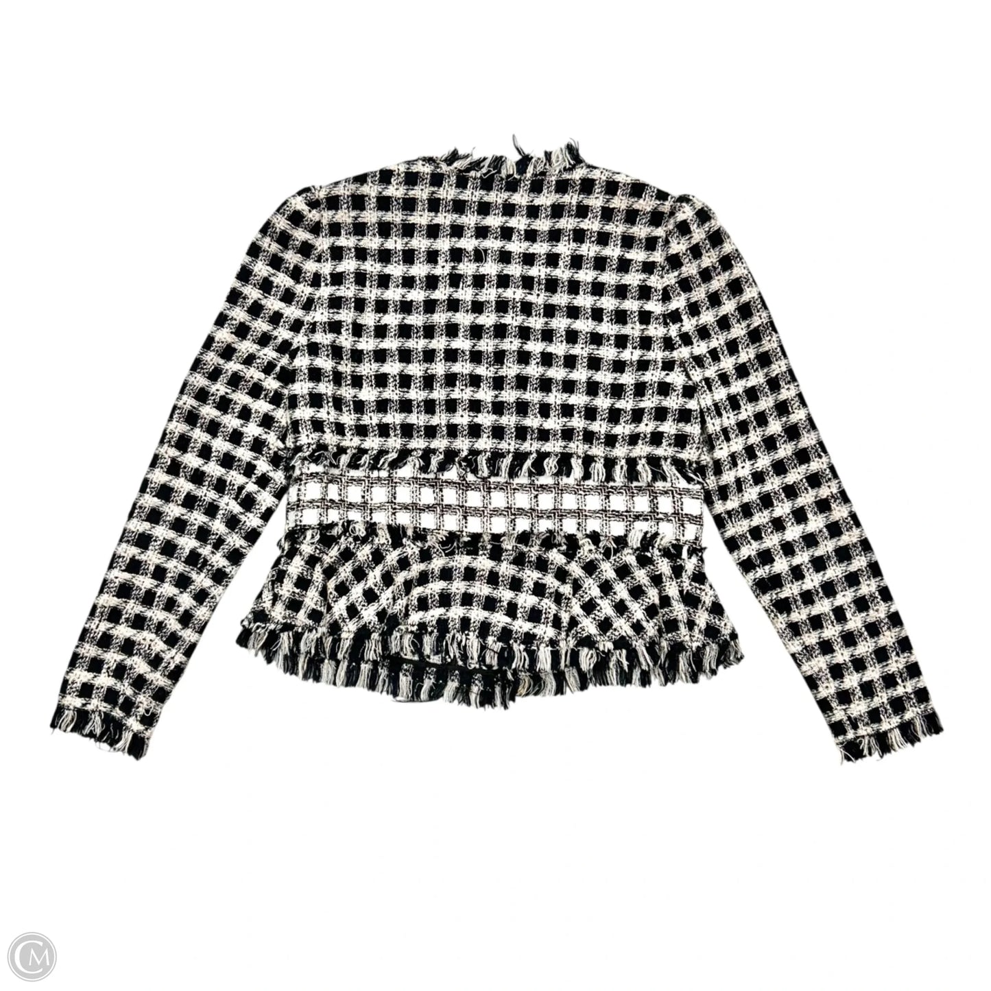 Blazer By Rebecca Taylor In Black & Pink, Size: Xs