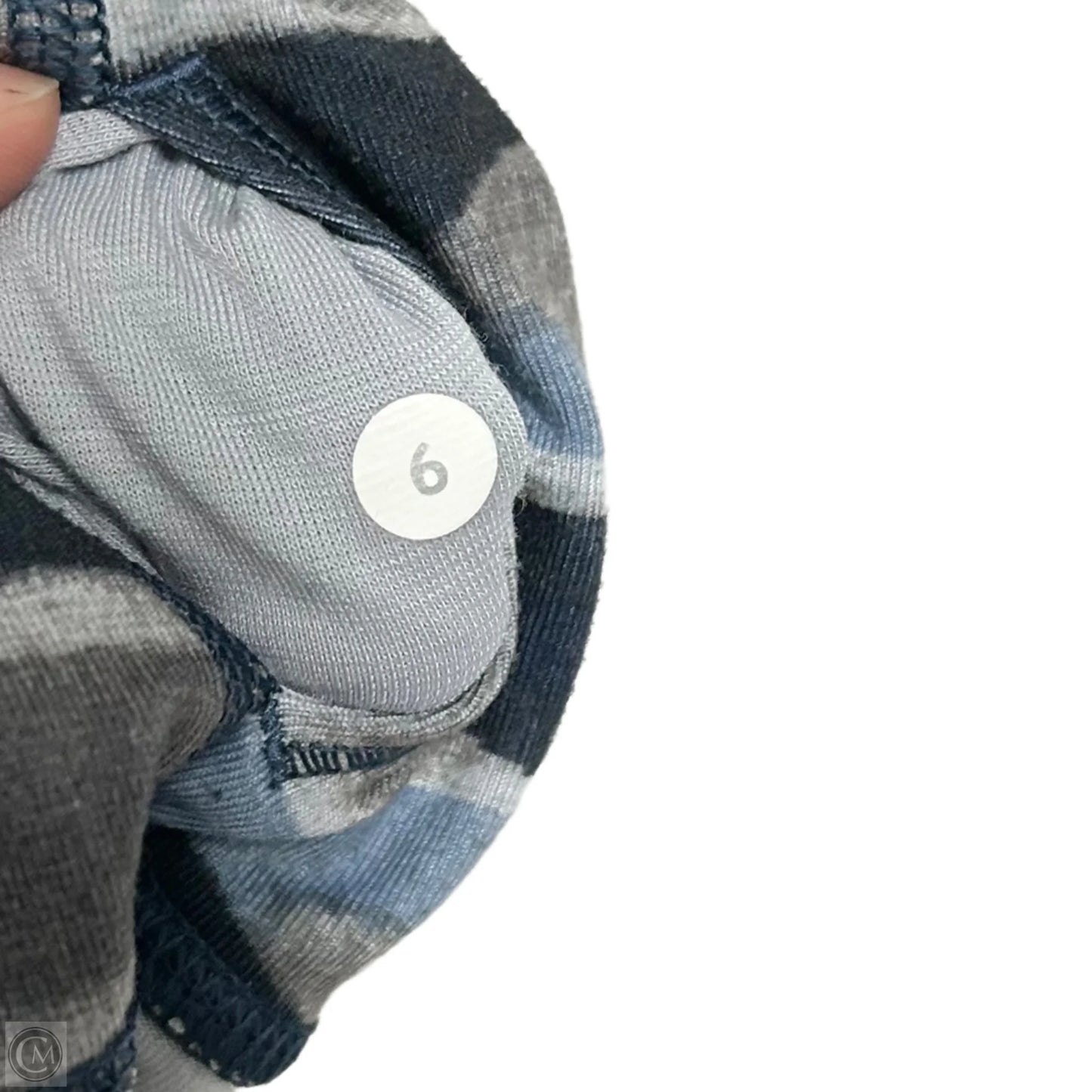 Athletic Leggings By Lululemon In Blue & Grey, Size: S