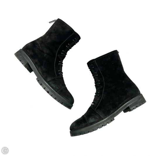 Boots Luxury Designer By Jimmy Choo In Black, Size: 9