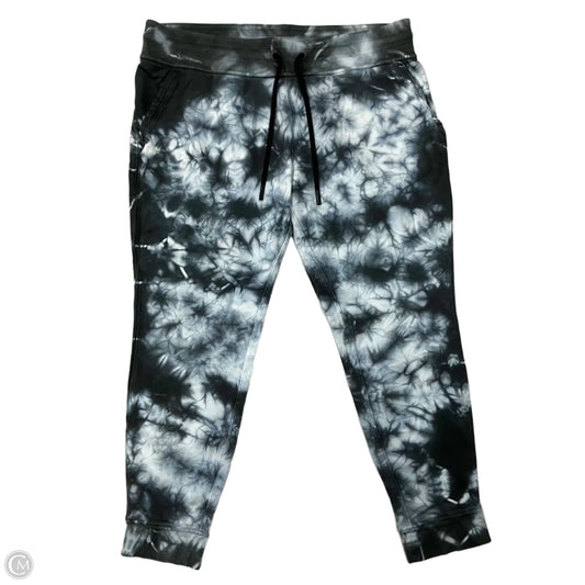 Athletic Pants By Lululemon In Grey & White, Size: L