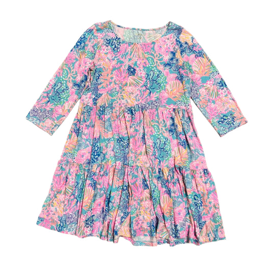 Dress Designer By Lilly Pulitzer In Blue & Pink, Size: L