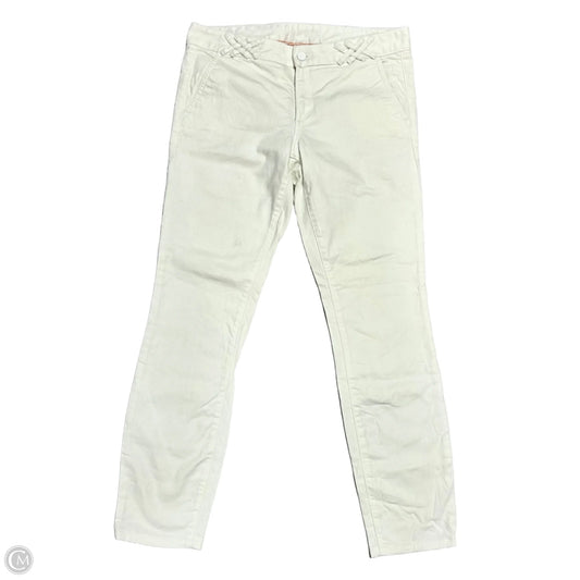 Jeans Designer By Tory Burch In White Denim, Size: 10