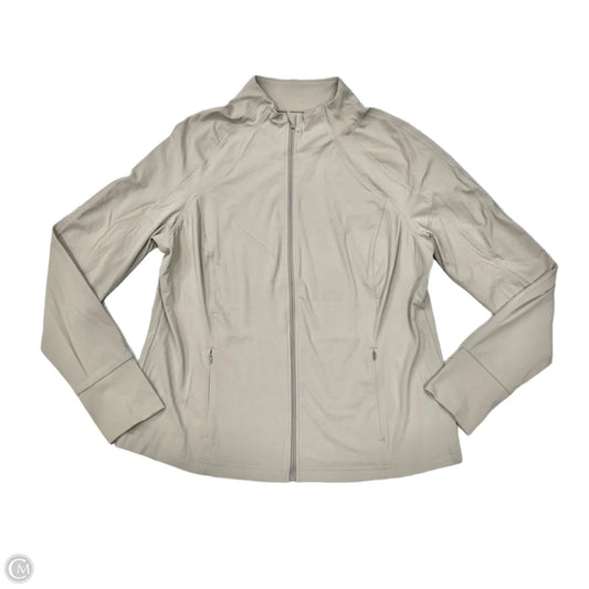 Athletic Jacket By Avia In Taupe, Size: Xl