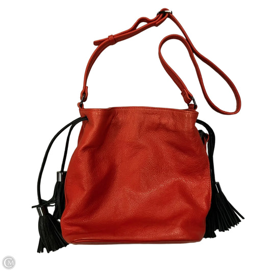 Crossbody Leather By Rian, Size: Medium
