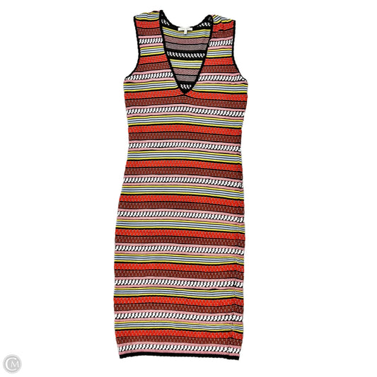 Dress Casual Midi By Ronny Kobo In Striped Pattern, Size: L