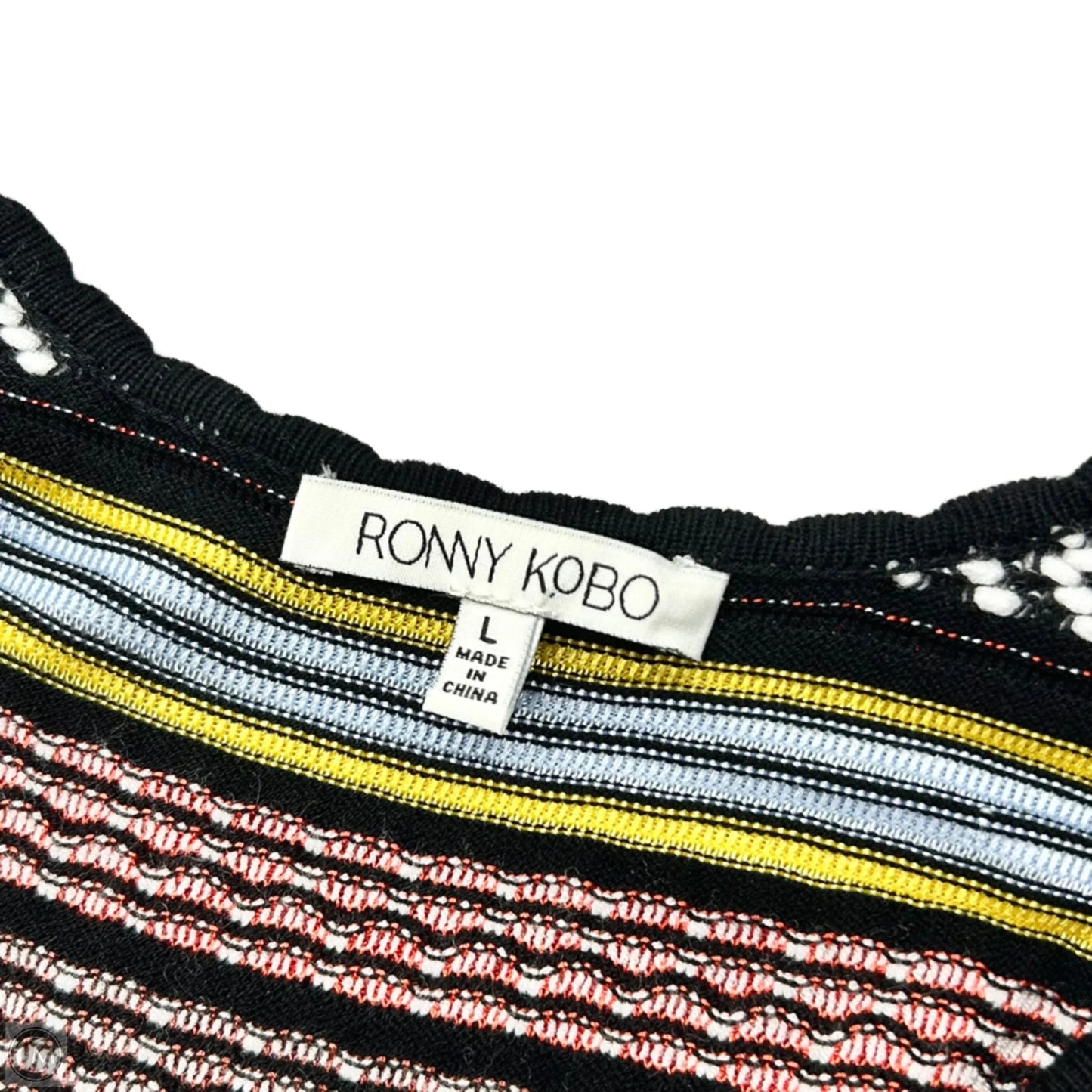 Dress Casual Midi By Ronny Kobo In Striped Pattern, Size: L