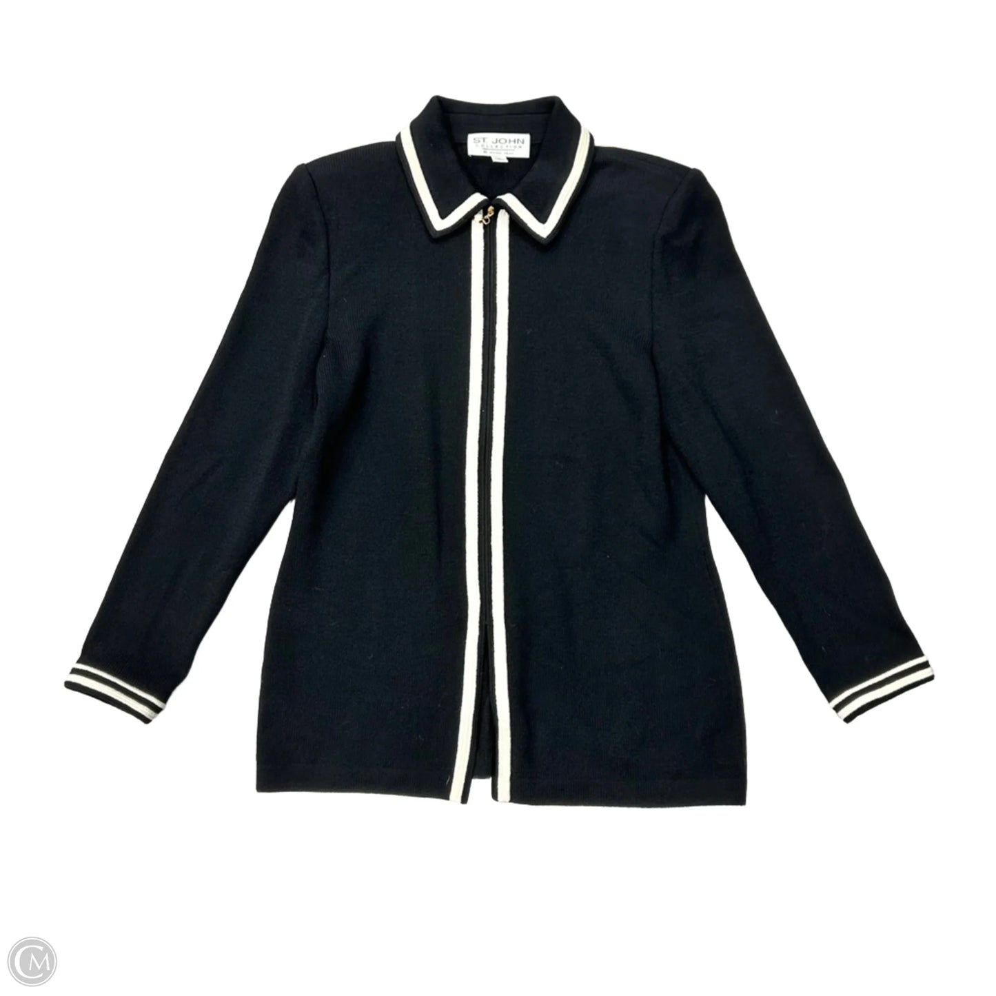 Jacket Designer By St John Collection In Black & White, Size: M
