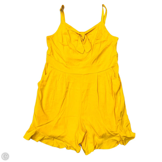 Romper By Torrid In Yellow, Size: 1x