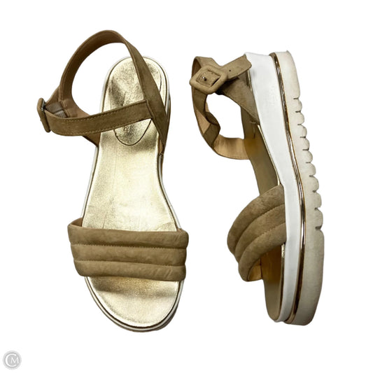 Sandals Flats By Clorinda Antinori In Gold, Size: 6.5