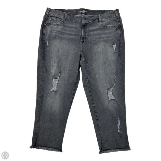 Jeans Straight By Lane Bryant In Black Denim, Size: 22
